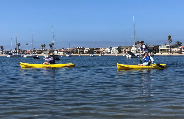 Enjoying her paddling membership